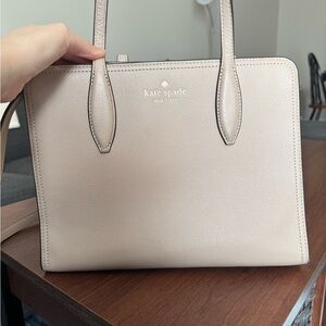 kate spade Pebbled Leather Satchel Blush